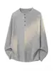 2026 HT26568 modificado longo Cena interna tamanho grande Gola Henley manga longa Camiseta S-5X HT261011-Especial P18
