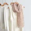 Estilo Pastoral Série Floral Lenço Longo de Seda Feminino 2025 Primavera e Verão Novo Estilo Pescoço Lenço Quadrado de Alta Qualidade Lenço para Cabeça Lenço