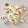 Mameluco de manga larga para bebé, traje de gateo de dibujos animados para recién nacido, primavera y otoño, poliéster, ropa para bebé, liquidación especial, pago