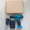 Ferramentas Atacadistas Transfronteiriças Furadeira Elétrica Manual de Lítio Sem Escovas Furadeira de Impacto 21V Chave de Fenda Elétrica Recarregável Multifuncional