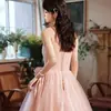 Vestido de Noche Rosa sin Tirantes Diseño de Ensueño de Hada Vestido para Ceremonia de Mayoría de Edad Graduación Anfitriona Actuación en Escenario para Mujeres