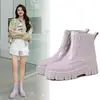 2026 Novas Botas de Chuva da Moda Tendência com Solado Grosso para Mulheres, Impermeáveis de Cano Médio Antiderrapantes de Gelatina com Solado Macio para Mulheres, Adequadas para Uso Externo no Verão