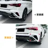 Aplicável ao Audi A3 8Y Versão Hatchback Sline Final 2025+ Para-choque Traseiro Difusor Traseiro Saída de Ar Adesivo de Carro Modificação Transfronteiriça