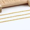 Cadena de Acero Inoxidable Cadena en Forma de O Cadena de Oro al Vacío Collar Pulsera DIY Varias Especificaciones Cadena Cruzada Venta al por Mayor en Stock
