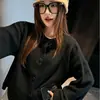 Cardigan de Tricô Cuidadosamente Selecionado Feminino Outono/Inverno Novo Design Moderno Macio e Aconchegante Versátil Estilo Coreano Solto Roxo Peça de Roupa Superior