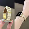 Pulsera Media de Cristal y Pedrería Adecuada para Apple Watch S12/11, Correa de Cuero con Pedrería de Corazón y Estrella para Apple Watch
