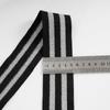 Pantalones con tira lateral ensanchada de 5 cm, lados de la prenda engrosados, accesorios de la prenda, tira lateral reformada, cinta dorada y plateada
