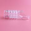Juguetes sexuales para adultos humha juego de dos piezas diente de lobo set para pene masculino set de cristal anillo de bloqueo de esperma para adultos alargado