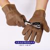 Guantes de soldadura de gamuza de manga larga para conductor de alta temperatura y doble cuero de vaca para soldador al por mayor de fábrica