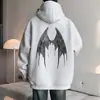 Moletom Masculino Outono e Inverno 2025 Novo Casual Americano Jaqueta Tamanho Grande Solto Meninos Estilo Hong Kong High Street Moletom Top