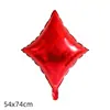 Cartas de Juego Transfronterizas Globo de Película de Aluminio Dólar Picas 24 pulgadas Dado Cubo de Seis Caras Globo Decoración Tema Casino