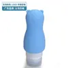 Superventas transfronterizo botellas de viaje de silicona portátiles a prueba de fugas para champú, gel de ducha, cuidado de la piel y loción de belleza