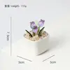 Enfeites de Planta em Vaso de Vidro Zibo, Tulipas Artificiais, Buquê de Presente para o Dia das Mães, Decoração Decorativa de Entrada, Pedido Transfronteiriço