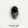 Estilo Punk Halloween Nova Joia Nail Art Cruz Retrô Cravejada com Diamante Negro Croxin Joias da Série Estilo Dark