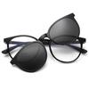 Óculos Magnéticos Clip-On Confortáveis Unisex Hw914 da Jamie, Feitos Sob Medida, para Miopia e Lentes Sem Grau, Adequados para Uso Diurno e Noturno