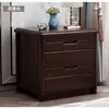 Mesita de noche de madera maciza color nogal Mini 40 Simple Moderna Uso en el hogar Estilo chino Gabinete de almacenamiento Gabinete de almacenamiento junto a la cama del dormitorio