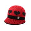 Gorro de Lana de Invierno para Madres de Mediana Edad y Mayores, Mujeres y Señoras Mayores, Forrado de Felpa Heattech, de Punto con Visera Grande para Protección Auditiva al Aire Libre contra el Frío