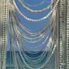Decoração de Noivado com Fio de Pérolas Gigantes Ornamento Pendurado Exibição de Loja Decoração de Celebridade da Internet Ponto Fotográfico Cenário de Festa Vitrine Sessão de Fotos