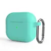 Nuevo Modelo 2021 Adecuado para Apple Airpods3 Estuche Protector Estuche Protector de Silicona Engrosado para la 3ª Generación Estuche Integrado para Auriculares