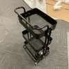 Tubo Espesado Diámetro 22mm Carrito Cocina Frutas y Verduras Estante de Almacenamiento Sala de Estar Estante de Almacenamiento de Snacks Dormitorio