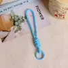 Cuerda tejida estilo miu, cuerda de color sólido, cordón, llavero colorido, accesorios para manualidades, colgantes para teléfono móvil y bolso, artículos decorativos