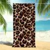 Toalla de Playa de Microfibra Estilo Ins con Estampado de Leopardo Floral Transfronterizo Toalla de Baño Toalla de Playa Personalizada