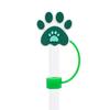 Huella de pata de cachorro linda fiesta DIY cubierta para pajita tapón de polvo PVC funda de pajita de dibujos animados tapa de pajita accesorios decorativos