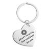 Llavero Colgante de Metal con Inscripción Metálica de Corazón Oblicuo Europeo y Americano Transfronterizo Inspirador Positivo Regalo Conmemorativo de Vacaciones Venta al por Mayor