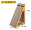 Placa de arranhar para gatos de papelão ondulado triangular vertical, durável e que não solta fiapos, brinquedo para afiar as garras, brinquedo auto-divertido para gatos