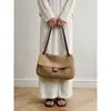 Bolsos de nicho coreanos, bolsos tote de mujer de gran capacidad, bolsos de hombro de moda y casual para el día a día, bolsos simples de cuero genuino para el antebrazo