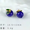 Colección de colgantes de aleación con diseño de fruta de dibujos animados pintados a mano, materiales DIY hechos a mano para pulseras, pendientes y accesorios