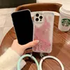 Funda para Teléfono Samsung Note20 Arena Líquida S26 Plus, Anillo de Mano de Silicona S25 Estilo de Mujer Moderno Fe Cobertura Total Brillo