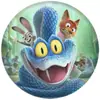 Insignias Periféricas de Zootopia 2, Insignias de Hojalata, Llaveros de Espejo Redondo Pequeño, Accesorios de Colgante Lindos