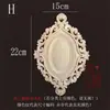 Talla de Madera Dongyang Madera Maciza Estilo Europeo Cabeza de Puerta de Madera Flor Redonda Calcomanía Decorativa Marco de Espejo de Puerta Flor de Madera Fondo Ovalado Adorno Relieve