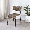 Silla pequeña de ratán con respaldo de imitación de ratán, silla individual informal para balcón, taburete tejido a mano para adultos y niños.