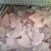 Suministros del Fabricante Tabla Raspadora en Forma de Corazón de Jade de Cristal Rosa, Rodillo de Jade Aventurina Xiuyan, Bolígrafo de Acupresión, Tabla Raspadora de Cristal