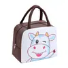 Venda Direta da Fábrica Bolsa Térmica para Almoço de Estudante Tecido Oxford Fofo Padrão de Animal de Estimação Lancheira de Estudante Bolsa Térmica para Almoço