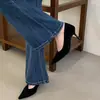 Sapatos de Salto Fino Apontados para Mulheres 2026 Novos Sapatos de Primavera para Mulheres com Salto Fino, Adequados para Combinar com Saias, Sapatos Mary Jane de Salto Alto e Scarpins
