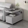 Nueva mesa lateral inteligente para sofá, adecuada para apartamentos pequeños, una mesa lateral versátil, moderna, minimalista y con ruedas