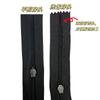 Número personalizado. 3 Cierre de nailon para bolsillos de pantalones y chaquetas cortados a mano, disponible en negro y varios colores, cierre de bolsillo personalizable