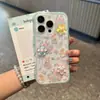 Funda de teléfono 3D de conejo con flores de temática primaveral adecuada para Apple 17 Pro Max, 16/15, estilo fresco para Xiaomi, Huawei y Vivo