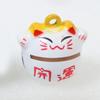 Cadena para Teléfono con Cascabel de Gato de la Suerte Estilo Japonés Personalizada Bolsa de Dinero de Buena Suerte para Año Nuevo Cascabel de Cuerda Colgante de Cobre Puro