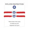 Pulsera Amuleto Ojo Maligno Transfronterizo Europeo y Americano de Venta Caliente, Cuerda Trenzada Negra y Roja, Joyería Simple y de Moda para Hombres y Mujeres
