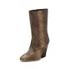 Botas de mujer estilo europeo y americano 2023, punta fina, tacón grueso, botines, botas de jinete, botas para pantalones, 40-48 talla grande, botas de comercio exterior