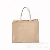 Bolsa de Linho em Estoque Linho Sem Estampa Juta Retrô Bolsa de Mão Boa Qualidade Linho Sintético Bolsa de Compras Algodão e Linho Bolsa de Juta Atacado