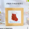 Marco de fotos de árbol de Navidad con grava de cristal natural, decoración navideña de cristal, pintura hecha a mano, pintura decorativa para el hogar y el escritorio, venta al por mayor