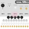 Topper para Pastel de Bola de Espuma con Purpurina Negra y Dorada Popular Transfronterizo Decoración de Fiesta de Cumpleaños Adorno para Mesa de Postres Estilo Ins