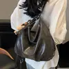 Bolso Tote de Piel Suave Retro Maillard 2025, Mochila Casual de Moda para Estudiante, Viajes Escolares, Gran Capacidad