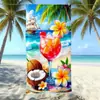 Toalla de Playa de Microfibra Transfronteriza con Logo Personalizado, Absorbente de Agua, Secado Rápido, Toalla de Baño de Terciopelo Doble Cara Estampada, Hecha a Medida para Comercio Exterior