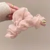 Presilha de Cabelo Delicada de Malha Plissada em Disco Grande Grampo de Cabelo Elegante de Alta Qualidade Tubarão Feminino